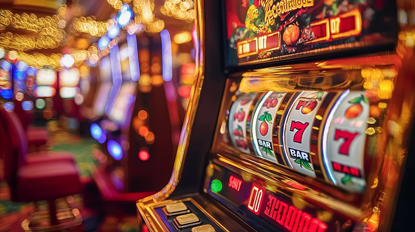 Jackpot Free Penny Slots demo lobby with classic reels and bonus meter.
